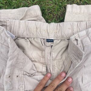 AMERICAN EAGLE Beige Linen Pants